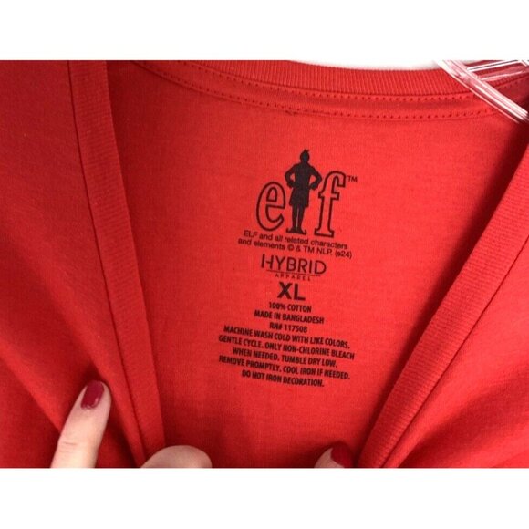 Elf “Son Of A Nutcracker” Red Unisex T Shirt Size XL CHRISTMAS - Picture 3 of 7